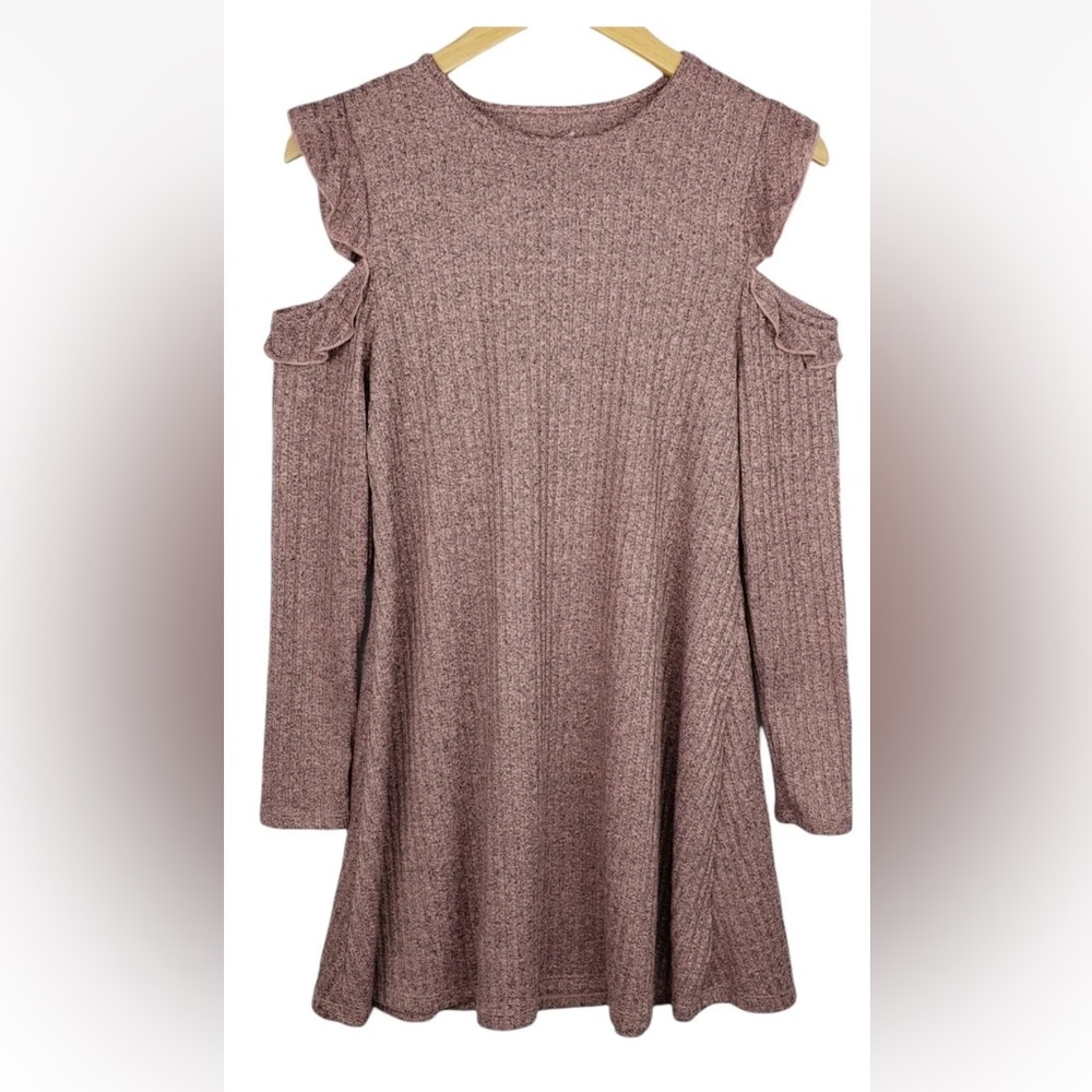 NWT Alya Francescas Womens Long Sleeve Knit Dress Pink Blush Size XS $44 MSRP